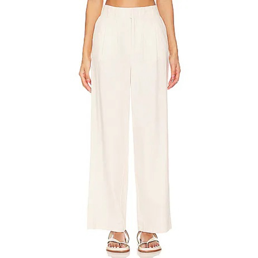 Rumer Delilah Wide-Leg Pants in Nude, Size Small, New‎ with Tags